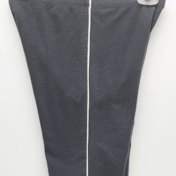 Marika Womans Capri Pants Gray White Leg Stripe Cool Max Cotton Stretch USA L - Picture 9 of 10